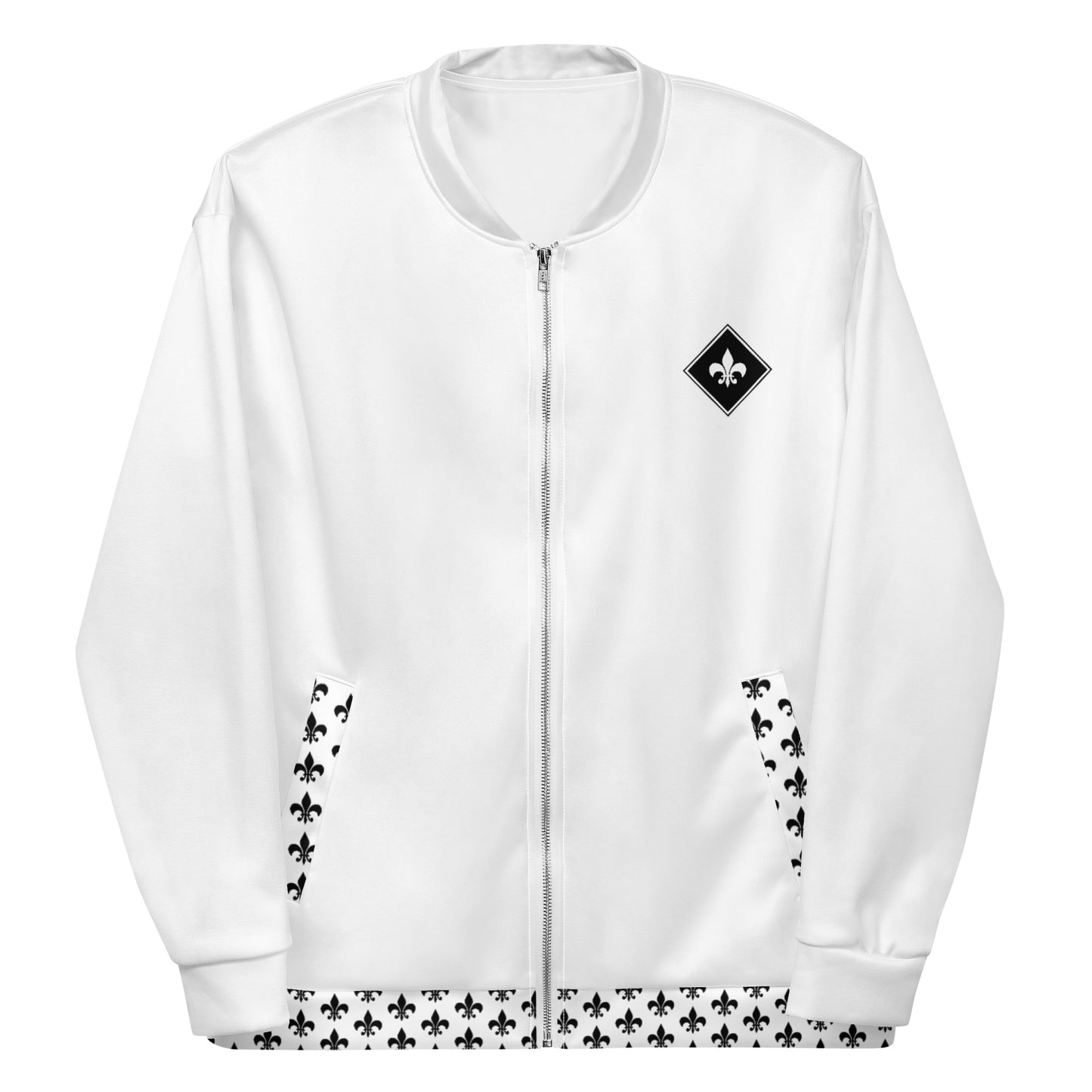 Black & White Unisex Bomberjacke