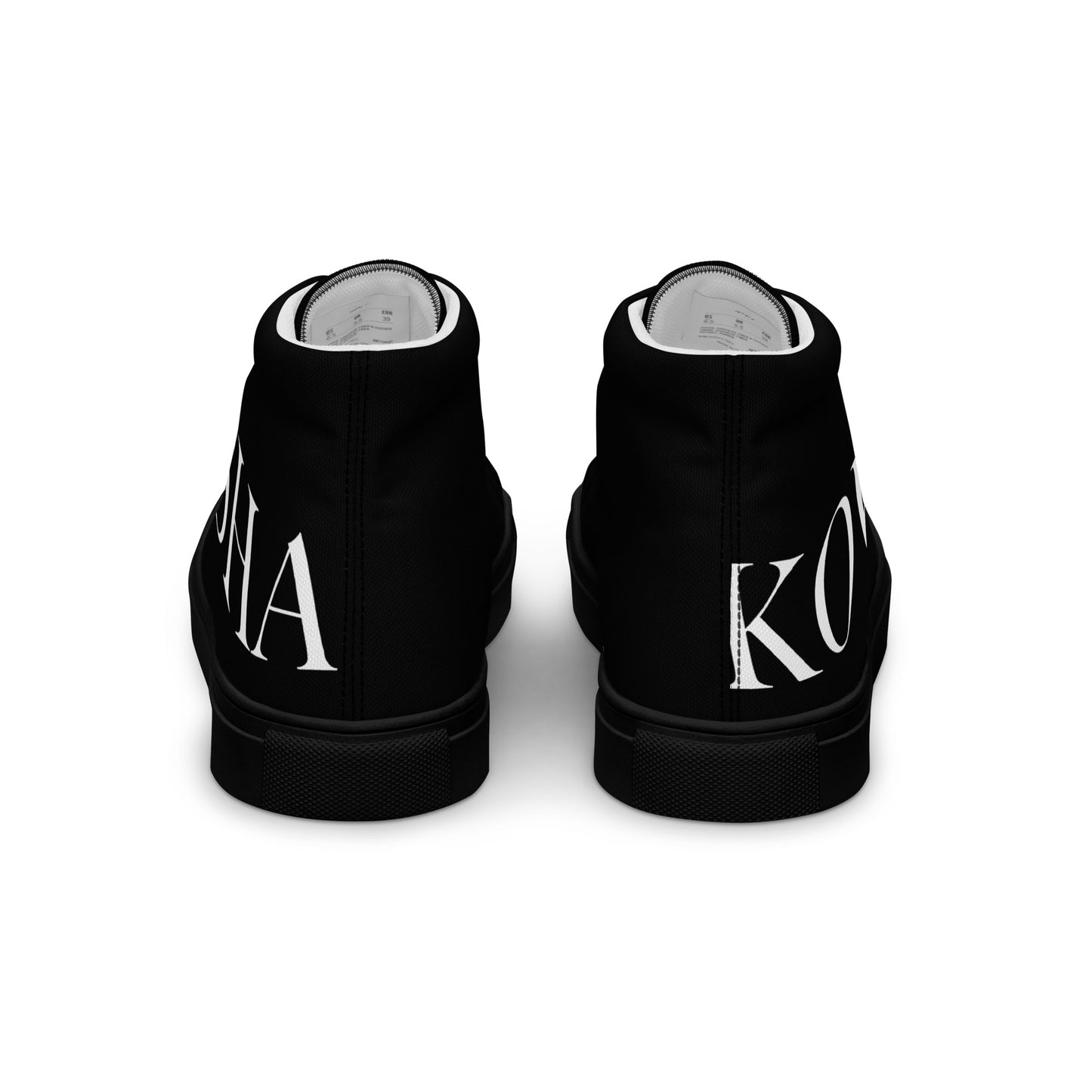 Misha Kovar "Glamorous" Leinenschuhe für Herren (schwarz)