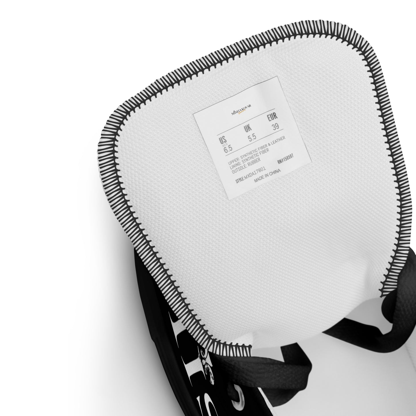 Misha Kovar "Glamorous" Leinenschuhe für Herren (schwarz)