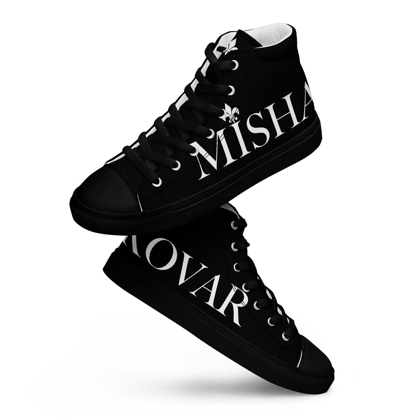 Misha Kovar "Glamorous" Leinenschuhe für Herren (schwarz)