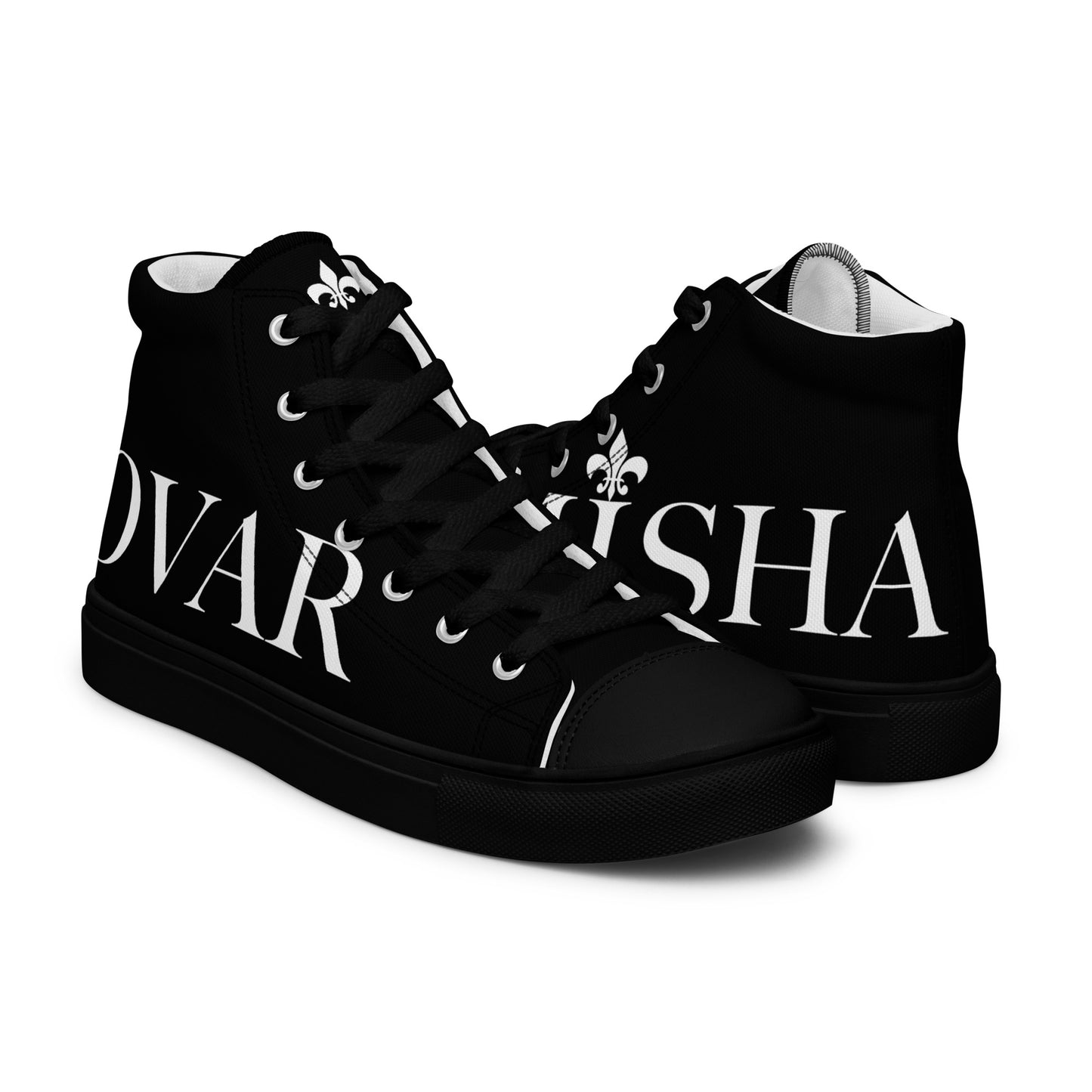 Misha Kovar "Glamorous" Leinenschuhe für Herren (schwarz)