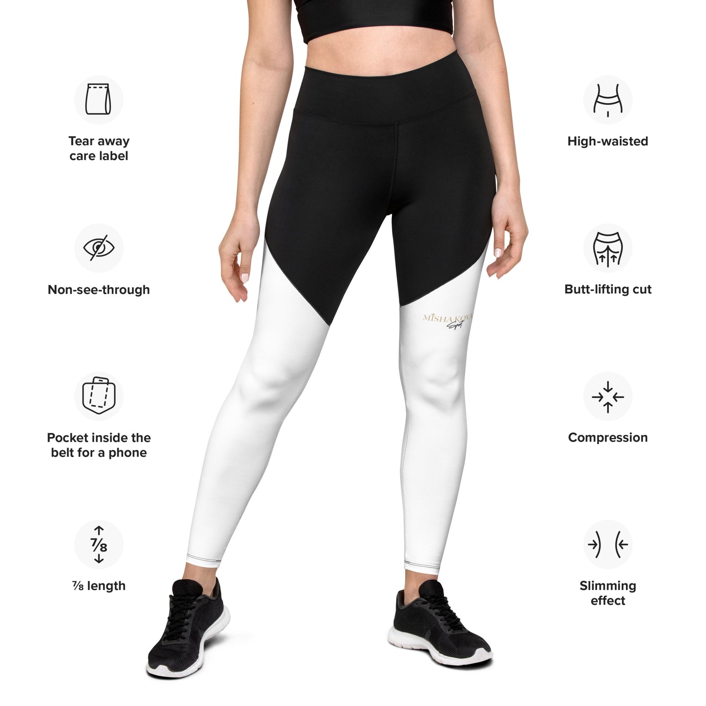 "Misha Kovar Sport" Sport-Leggings Damen