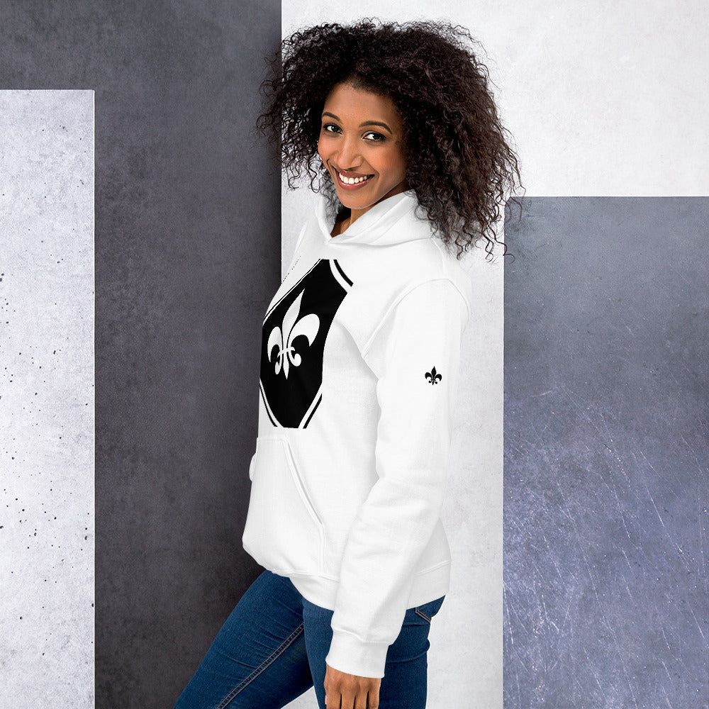 Black & White Unisex-Kapuzenpullover