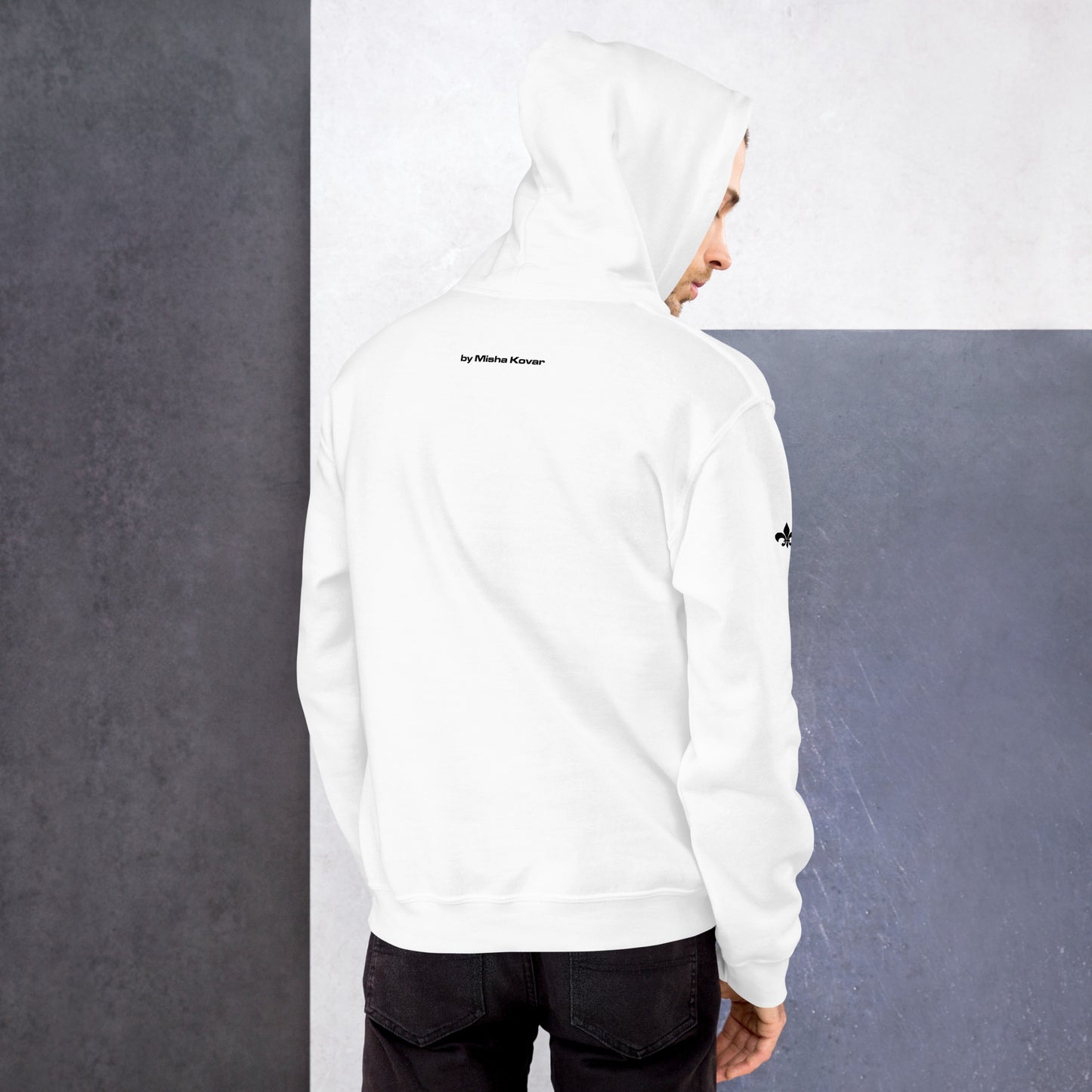 Black & White Unisex-Kapuzenpullover