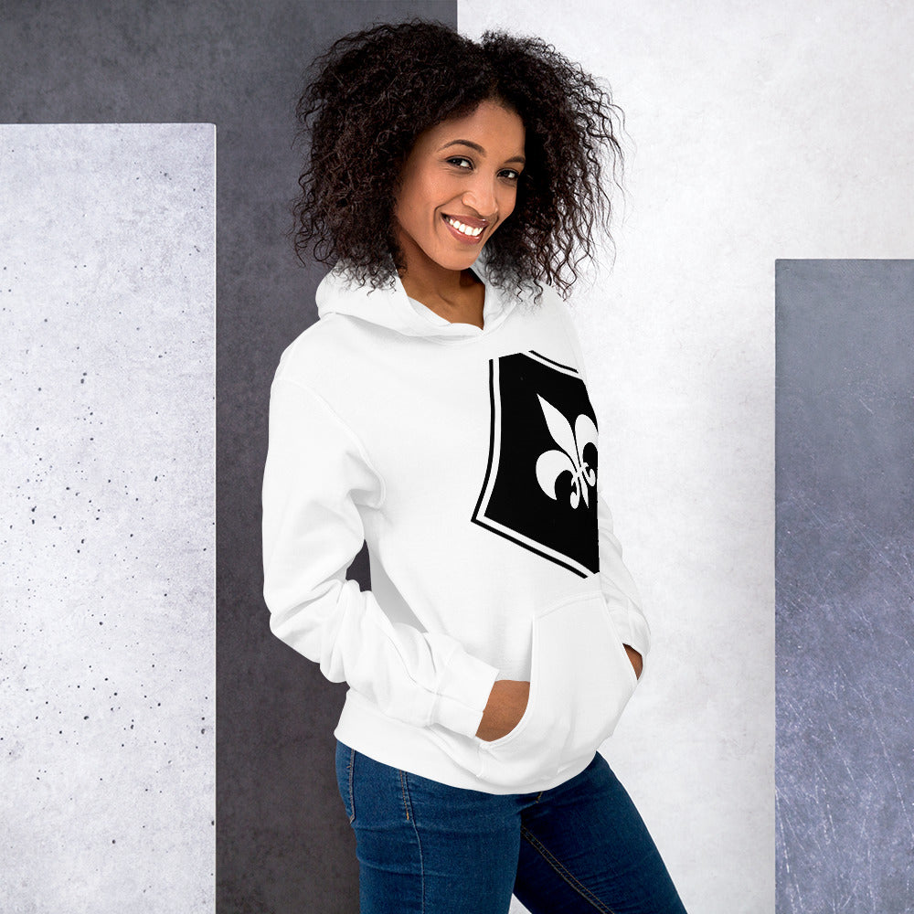 Black & White Unisex-Kapuzenpullover